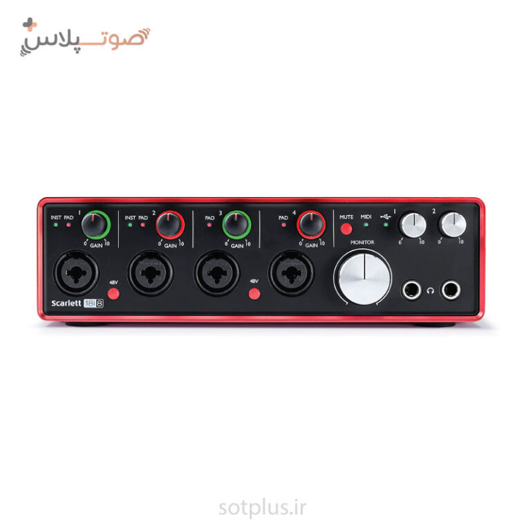 کارت صدا فوکوسرایت | کارت صدا FOCUSRITE SCARLETTE 18i8