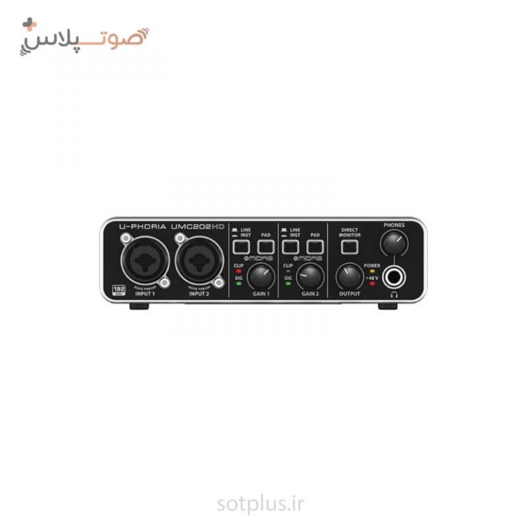 کارت صدا بهرینگر UMC202HD | کارت صدا U-Phoria UMC202HD | صوت پلاس