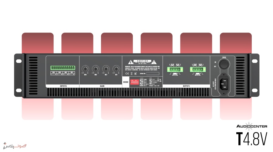پاور آمپلی فایر Audiocenter T4.8V